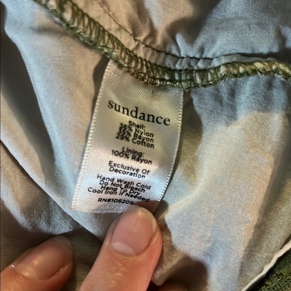 Green Lace Sleeveless Top Sundance Medium - Picture 9 of 11